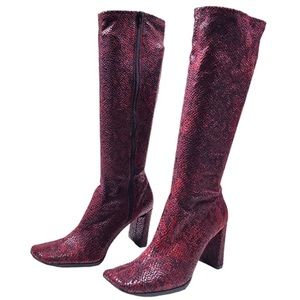 SOLD 🎉: Chinese Laundry Snake Skin Boots 🐍